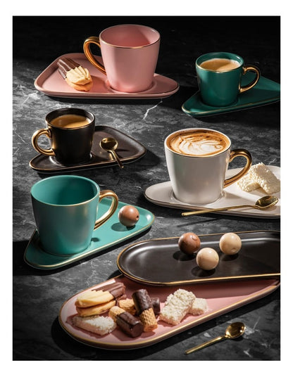 Asteria Teal Espresso Cup & Saucer - 2 pack