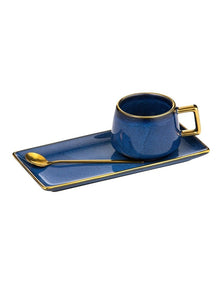 Rae Midnight Blue Mug Plate & Spoon Set