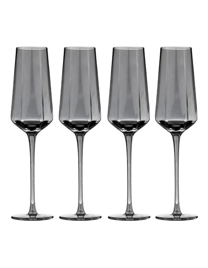 Jaxon Charcoal 4pk Champagne Glass