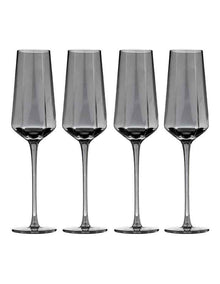Jaxon Charcoal 4pk Champagne Glass