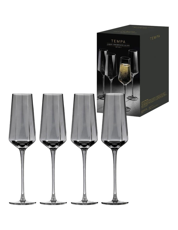 Jaxon Charcoal 4pk Champagne Glass