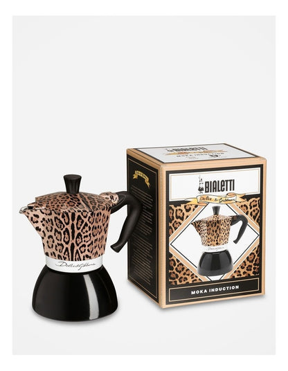 Moka Induction 6 Cup D&G Leopardo
