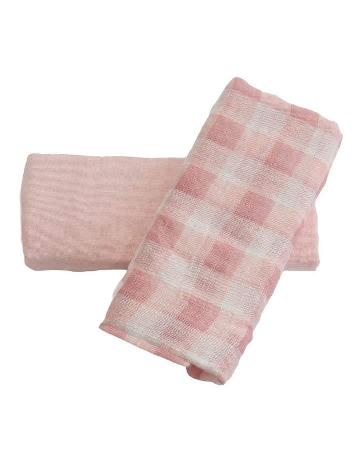 BUBBA SUNDAE 2PK MUSLIN WRAPS - CUPCAKE