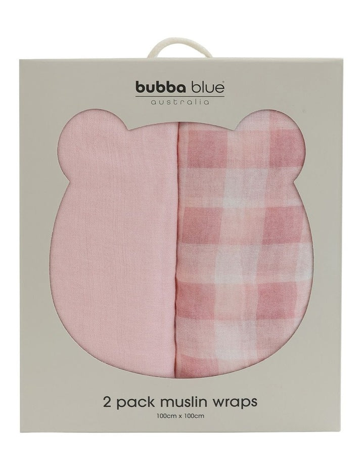 BUBBA SUNDAE 2PK MUSLIN WRAPS - CUPCAKE
