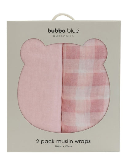 BUBBA SUNDAE 2PK MUSLIN WRAPS - CUPCAKE
