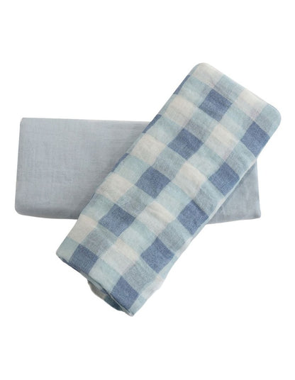 BUBBA SUNDAE 2PK MUSLIN WRAPS - BLUEBERRY