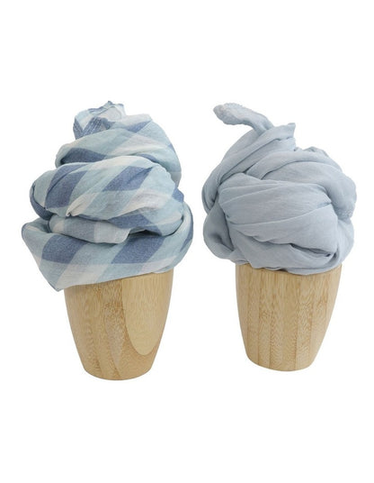 BUBBA SUNDAE 2PK MUSLIN WRAPS - BLUEBERRY