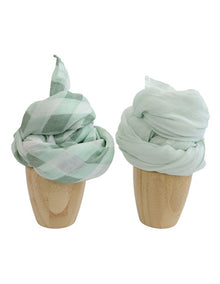 BUBBA SUNDAE 2PK MUSLIN WRAPS - GREENTEA