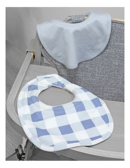 BUBBA SUNDAE 2PK DRIBBLE BIBS - BLUEBERRY
