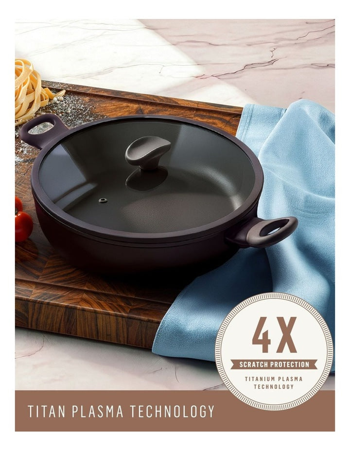 Per Domani Ceramic 28cm/4l Covered Sauteuse