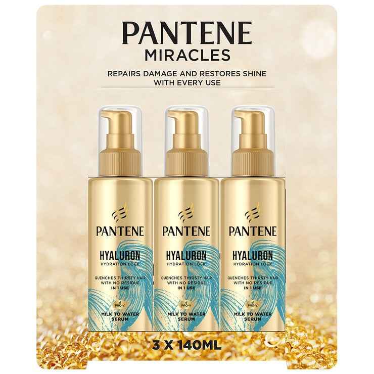 Pantene Hyaluron Leave On Hair Serum 3 x 140ml