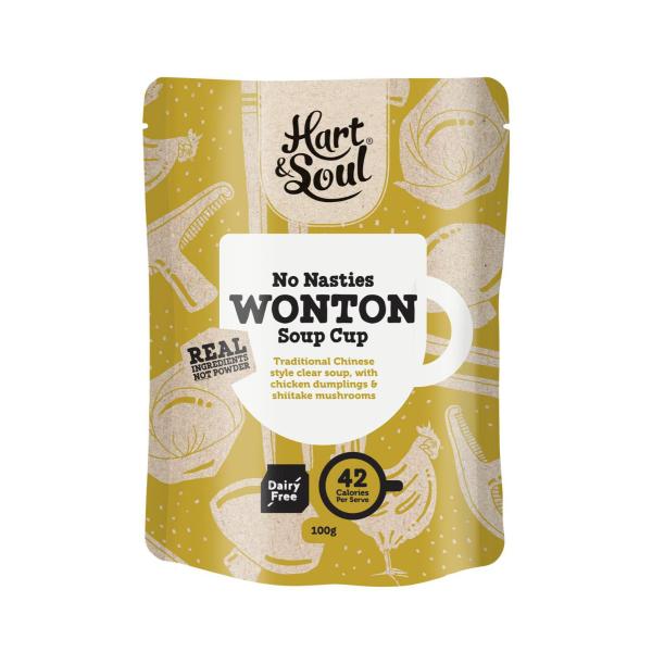 HART & SOUL SOUP WONTON CUP 100G