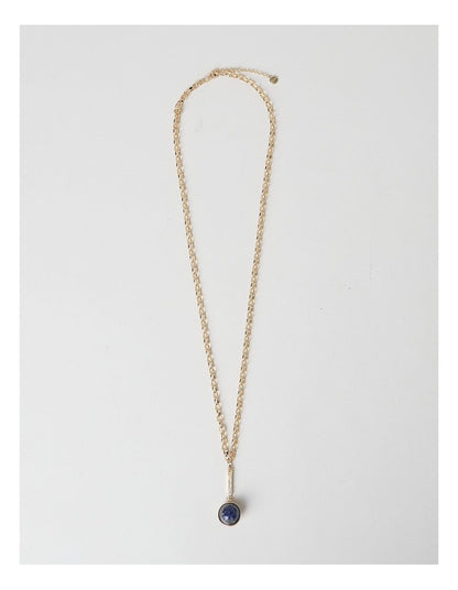 Ball Pendant Necklace in Blue
