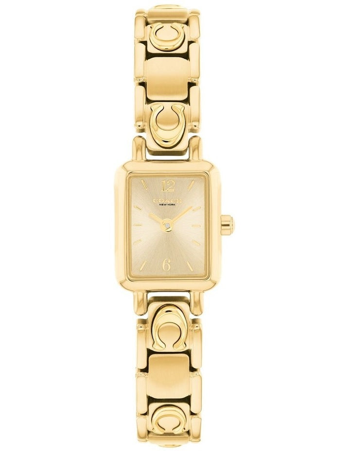 Coach Mara IP Thin Gold Steel Light Gold Dial Women's Watch