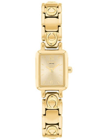 Coach Mara IP Thin Gold Steel Light Gold Dial Women's Watch