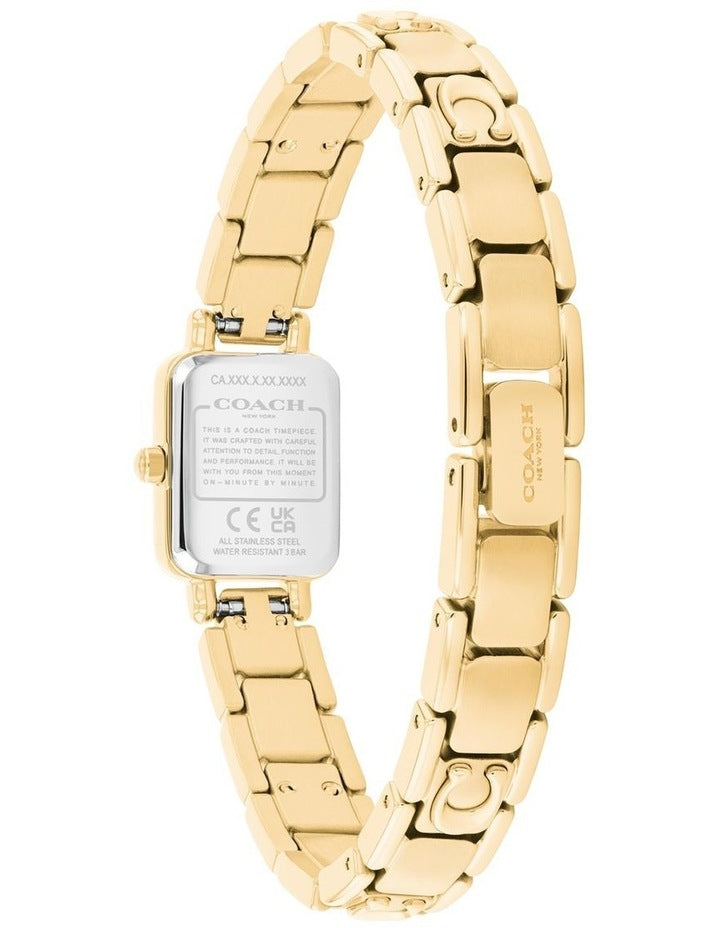 Coach Mara IP Thin Gold Steel Light Gold Dial Women's Watch