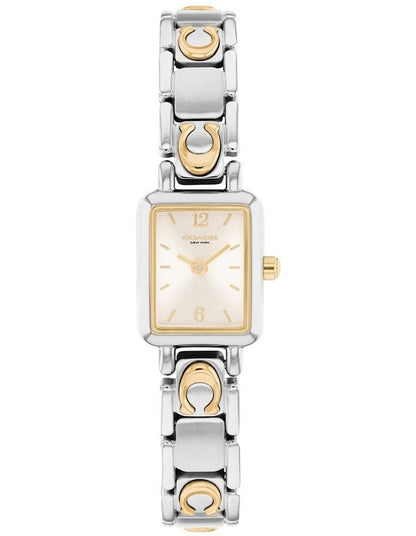 Mara Stainless Steel & IP Thin Gold Steel Chalk Dial Women's Watch