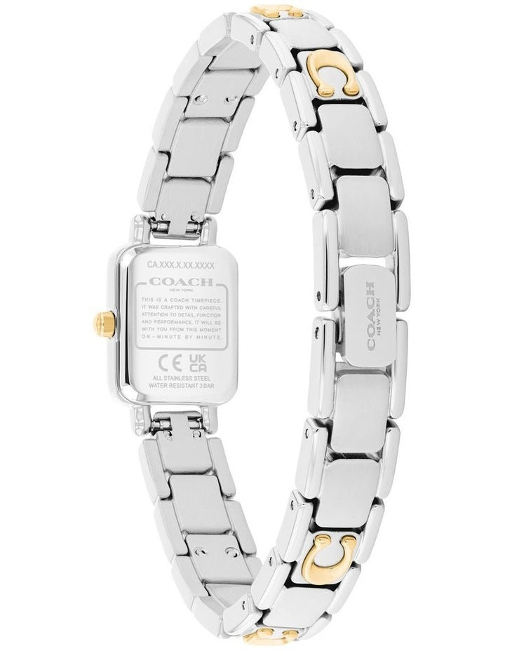 Mara Stainless Steel & IP Thin Gold Steel Chalk Dial Women's Watch