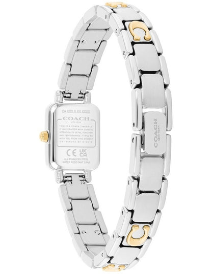 Mara Stainless Steel & IP Thin Gold Steel Chalk Dial Women's Watch