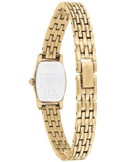 Greta IP Thin Gold Steel Silver White Dial Women's Watch