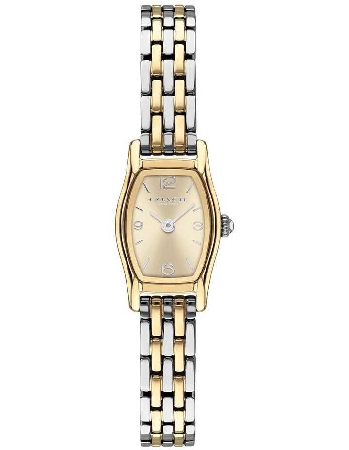Greta Stainless Steel & IP Thin Gold Steel Light Champagne Dial Women's Watch