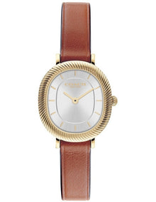Harlow Saddle Calfskin Silver White Dial Women's Watch