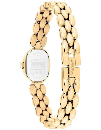 Sammy IP Thin Gold Steel Chalk Dial Women's Watch