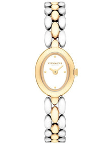 0ammy Stainless Steel & Gold Steel Chalk Dial Women's Watch