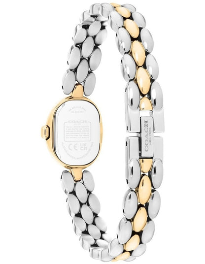 0ammy Stainless Steel & Gold Steel Chalk Dial Women's Watch