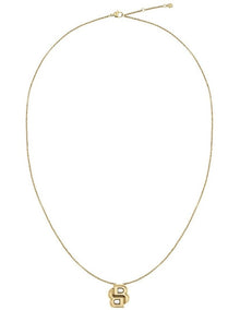 Gold Steel Women's Pendant Necklace