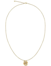 Gold Steel Women's Pendant Necklace