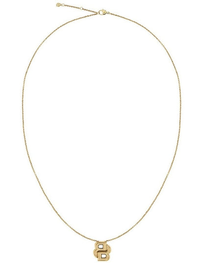 Gold Steel Women's Pendant Necklace