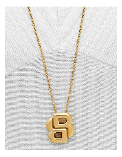 Gold Steel Women's Pendant Necklace