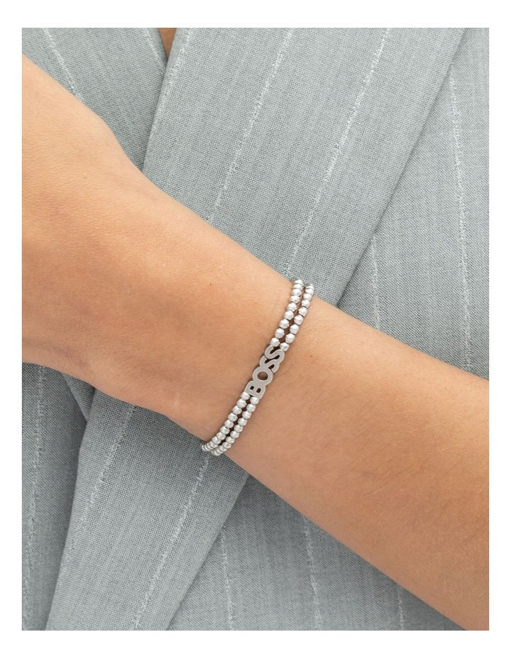 Kassy Beads Stainless Steel Women's Bead Bracelet