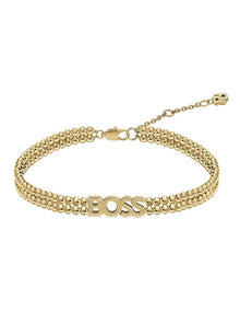 Kassy Beads Gold Steel Women's Bead Bracelet