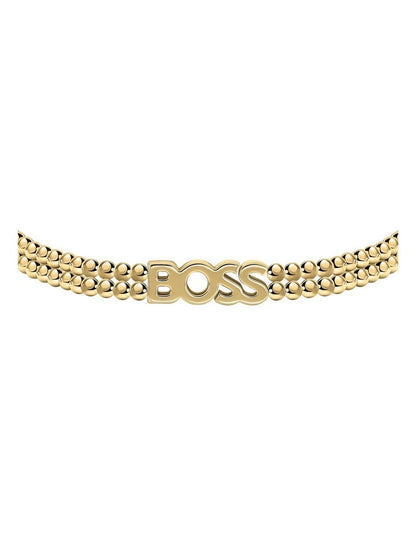 Kassy Beads Gold Steel Women's Bead Bracelet