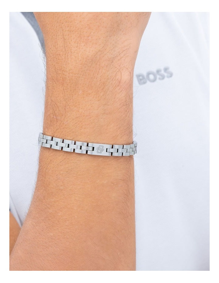 Stainless Steel Men's Metal Link Bracelet