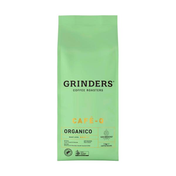 GRINDERS CAFE - Q ORGANICO COFFEE BEANS 1KG