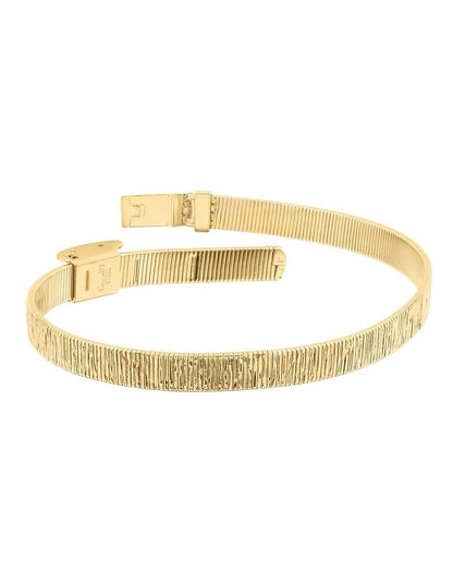 Gold Steel Women's Mesh Bracelet