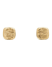 Gold Steel Women's Stud Earrings