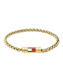 Gold Steel Men's Chain Bracelet