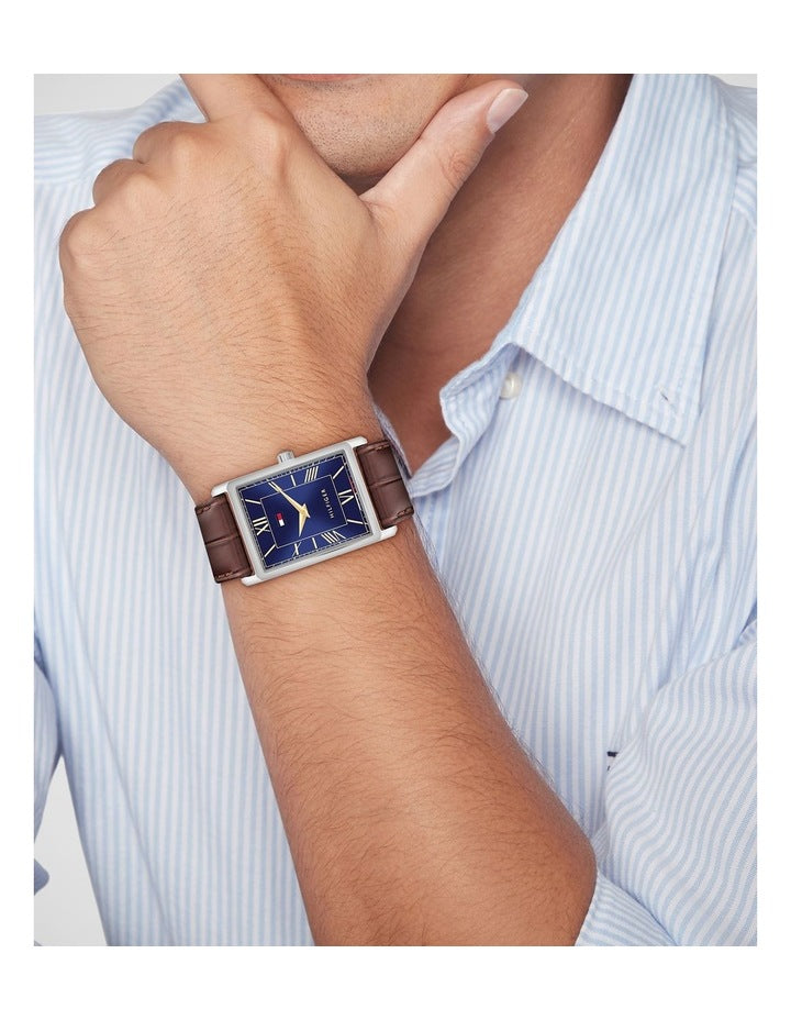 Ben Brown Calfskin Blue Dial Men's Watch