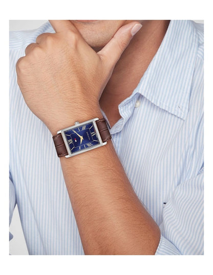 Ben Brown Calfskin Blue Dial Men's Watch