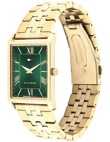 Gold Steel Green Dial Men's Watch