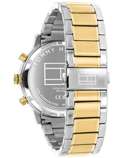 Kane SS & IP Thin Gold Steel Green Dial Men's Watch