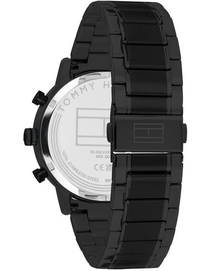 Kane IP Black Steel Black Dial Men's Watch