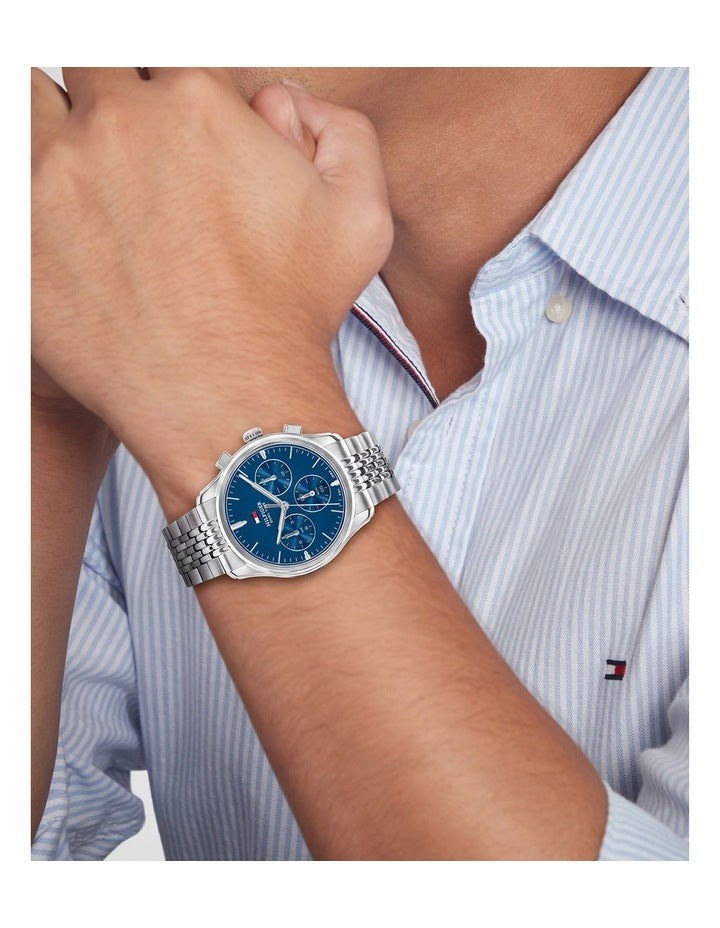The Empire Stainless Steel Blue Dial Men's Watch