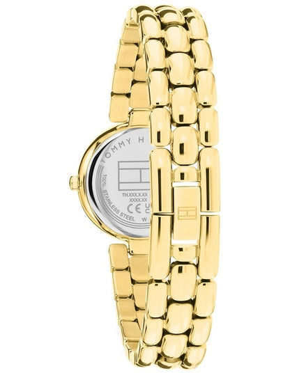Annie IP Thin Gold Steel White Dial Women's Watch