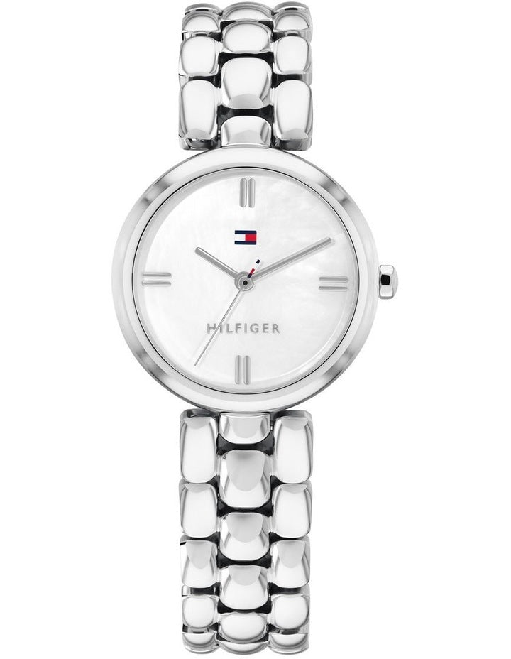 Annie Stainless Steel White Mother Of Pearl Dial Women's Watch
