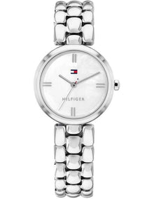 Annie Stainless Steel White Mother Of Pearl Dial Women's Watch
